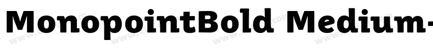 MonopointBold Medium字体转换